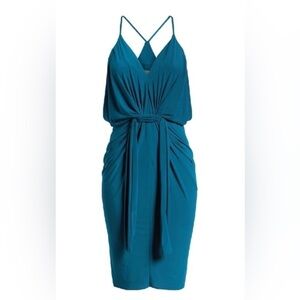 New! Misa Los Angeles Domino Draped Mini Dress Size Small 💙 NWT!